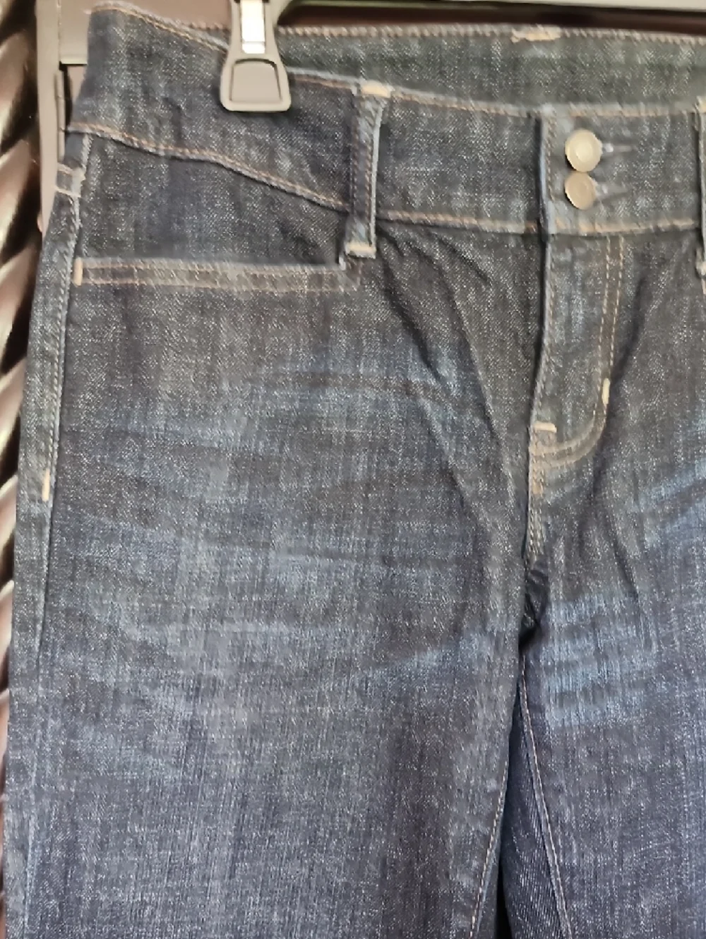 GAP Women's Straight-Leg Jeans in Dark Indigo - Picture 3 of 10